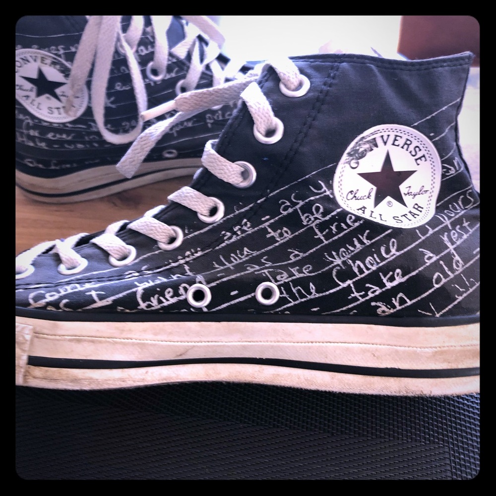 VERY RARE Kurt Cobain Converse Shoes